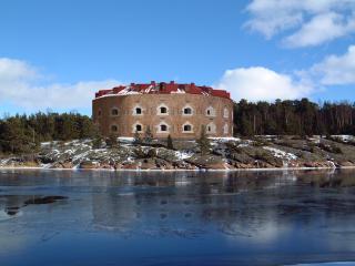 Bomarsund Djävulsberget försvarstorn som aldrig blev byggt