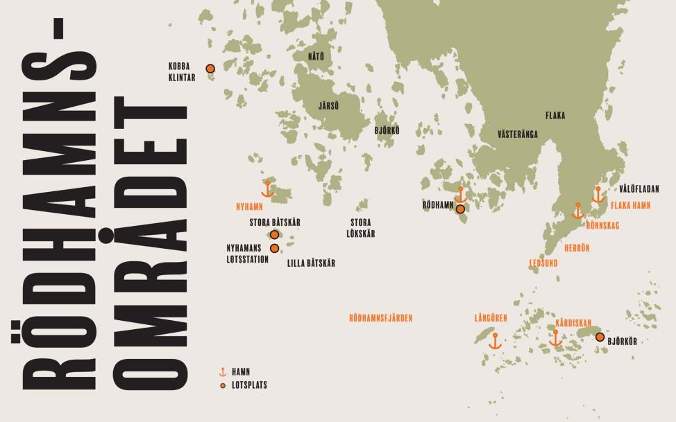 Lotsplatser och hamnar i Rödhamnsområdet